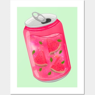 Watermelon Soda Drink Posters and Art
